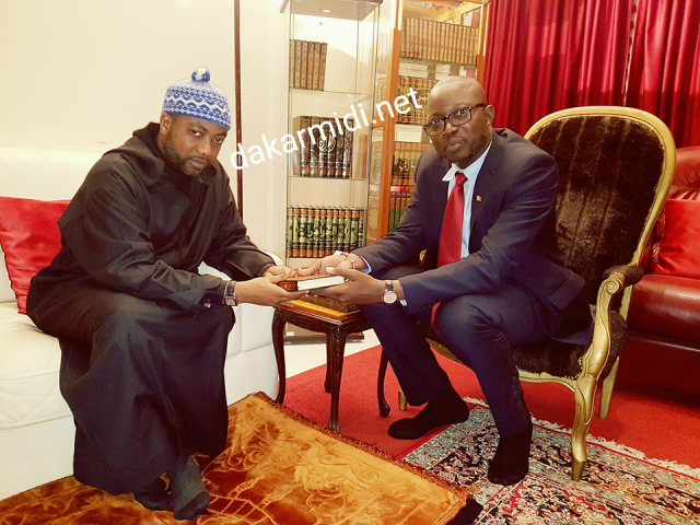Le chroniqueur Cissé Kane Ndao a rendu visite à Sheikh Alassane Sène (Images)