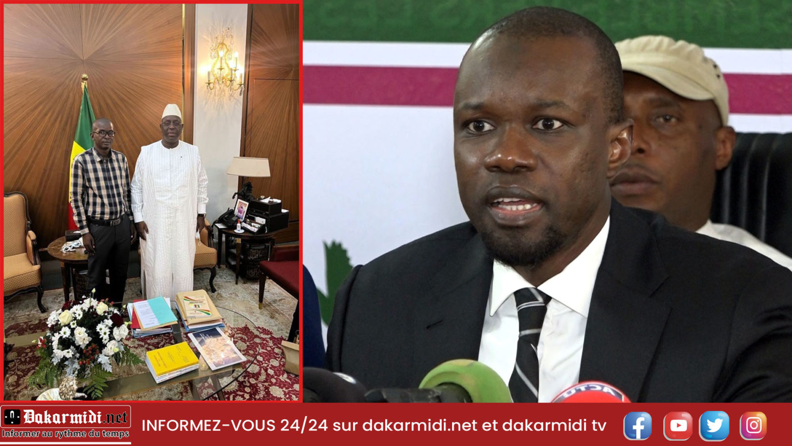 Sonko et yewwi askan wi annoncent une plainte contre Djibril ngom et macky sall