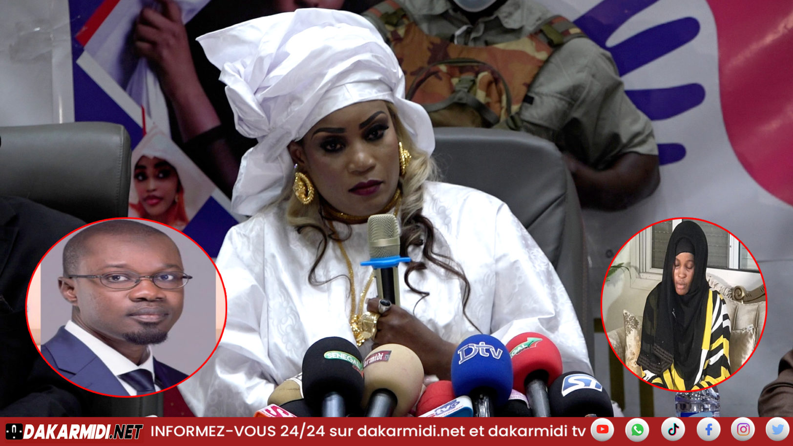 Françoise Elene Gaye menace Ousmane Sonko “si Adji sarr meurt yako ……”