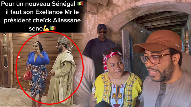 Gorée :Rencontre surprise entre Sheikh Alassane Sene et la célèbre tiktokkeuse malienne Ashley Maïga