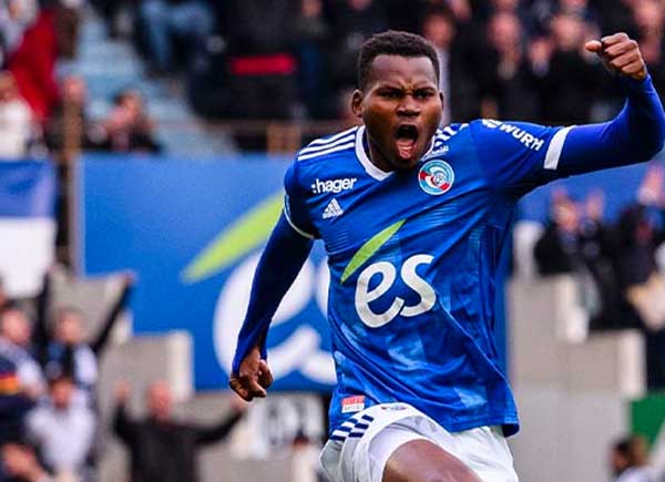 Strasbourg : 20e but de la saison pour Habib Diallo, double buteur contre Nice