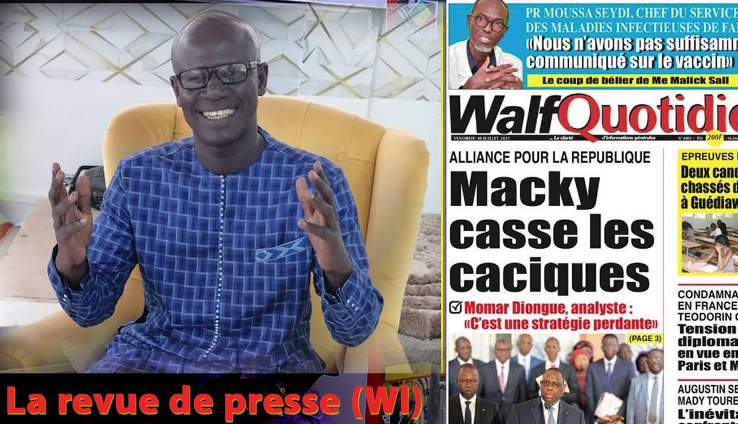 Revue De Presse Wolof Walf Fm Vendredi 11 Août 2023 Seydina Omar