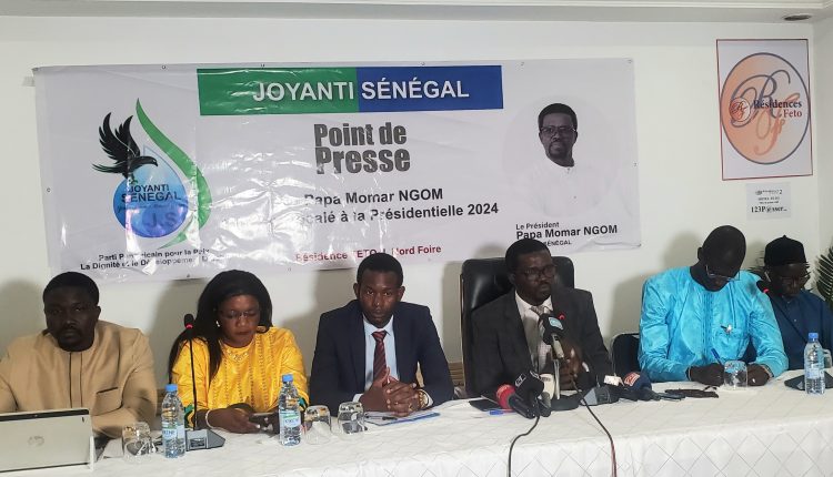 RECALÉ AUX PARRAINAGES, LE CANDIDAT PAPA MOMAR NGOM DE JOYANTI SÉNÉGAL DÉNONCE LA FORFAITURE DU CONSEIL CONSTITUTIONNEL